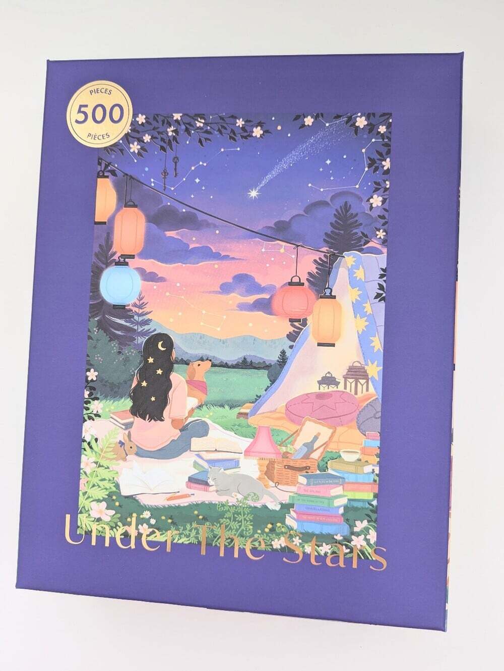 NEW IN BOX Hobbry "Under The Stars" Outdoor Evening Scene 500-Piece Puzzle